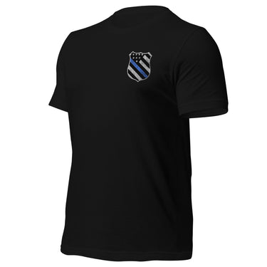 Thin Blue Line T-Shirt Police Support Tee side